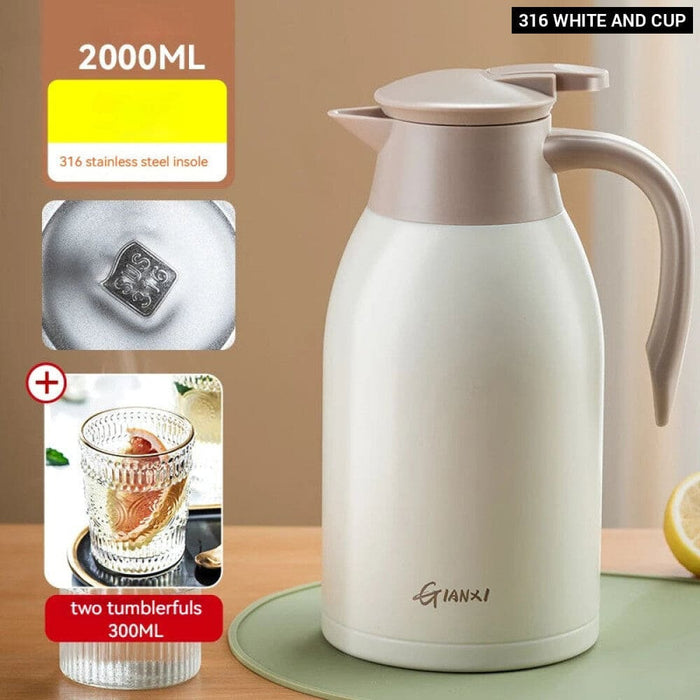 2000ml Thermal Insulation Pot for Coffee and Tea