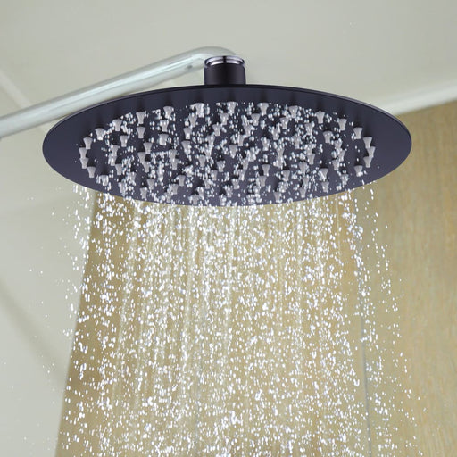 200mm Shower Head Round 304ss Electroplated Matte Black