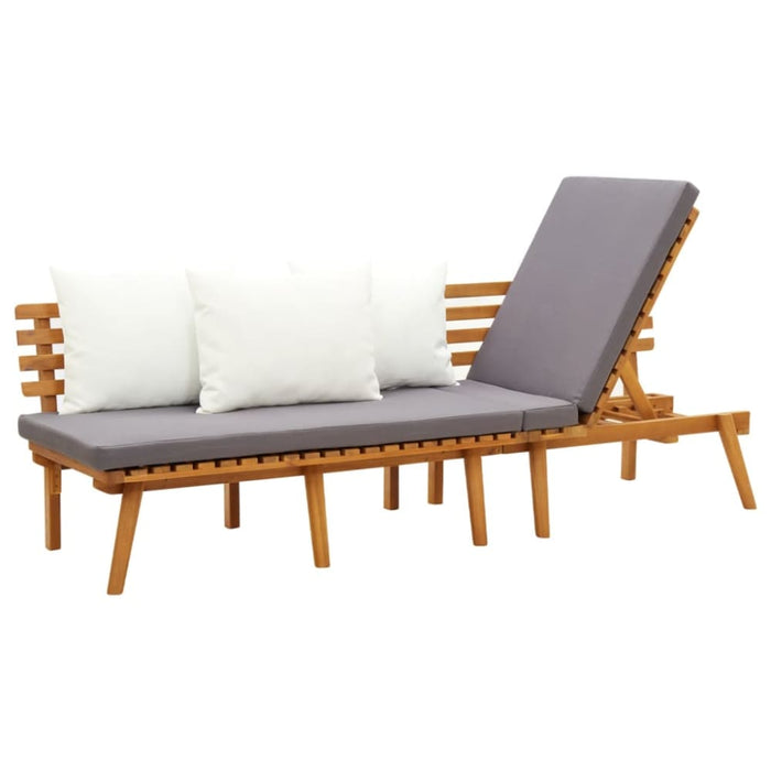 Day Bed 200x65 Cm Solid Acacia Wood Tolxlt
