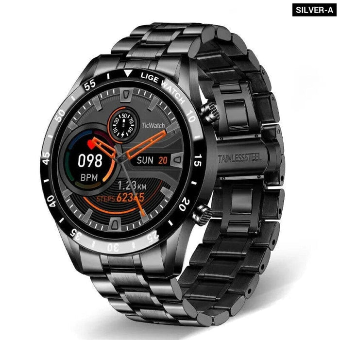 2024 Lige Smartwatch with Full Circle Touch Bluetooth