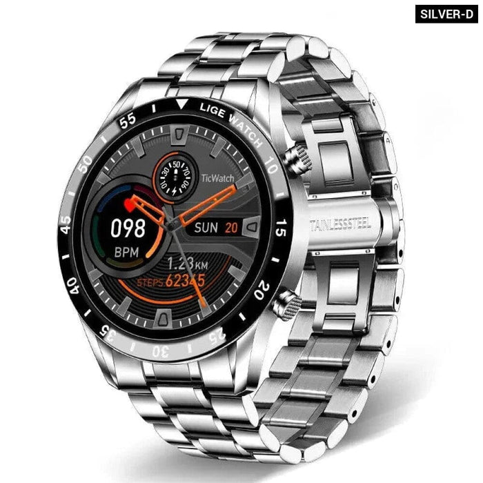 2024 Lige Smartwatch with Full Circle Touch Bluetooth