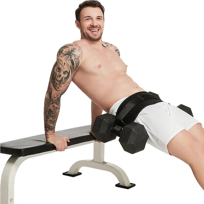 Vibe Geeks Squats Lunges Bridges Dips Training Hip Thrust Belt Glute - Home Gym Equipment
