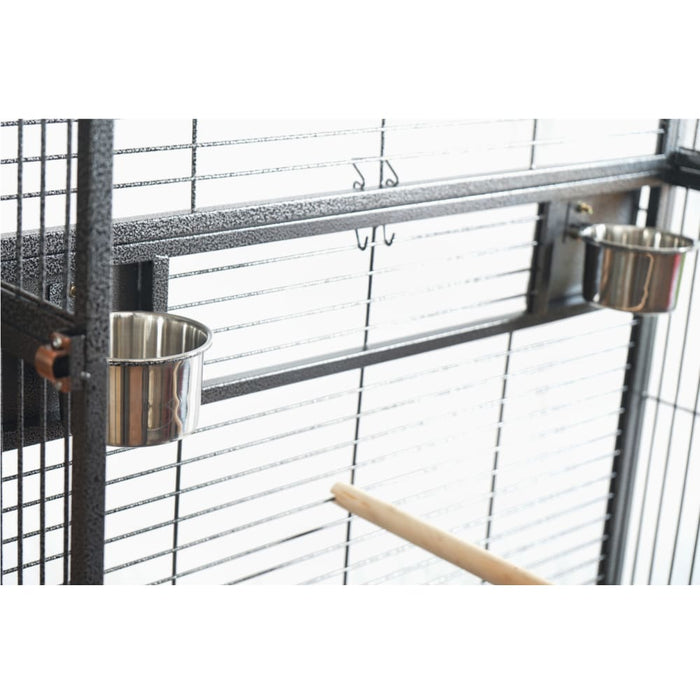 Xxl 203cm Macaw Parrot Aviary Bird Cat Pet Cage On Wheels