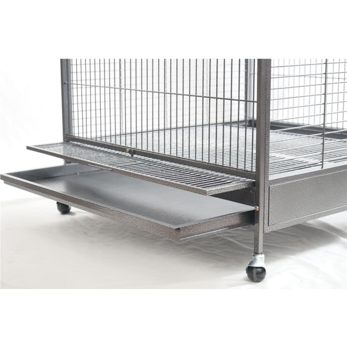 Xxl 203cm Macaw Parrot Aviary Bird Cat Pet Cage On Wheels