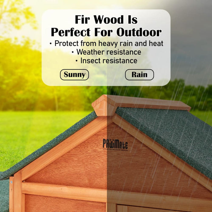 204 x 45 85cm Rabbit Hutch Chicken Coop 2 Storey Large Cage