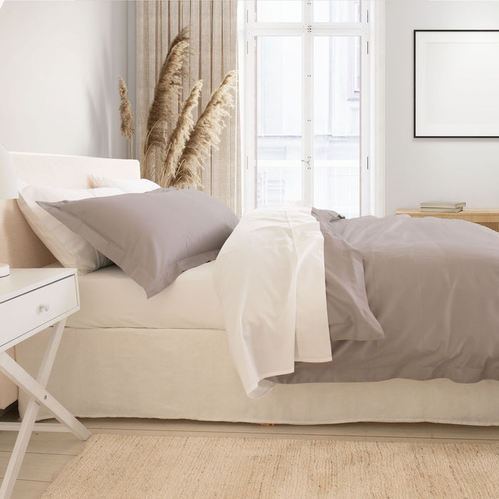 King Size - Balmain 1000Tc Bamboo Cotton Quilt Cover Sets - Dove
