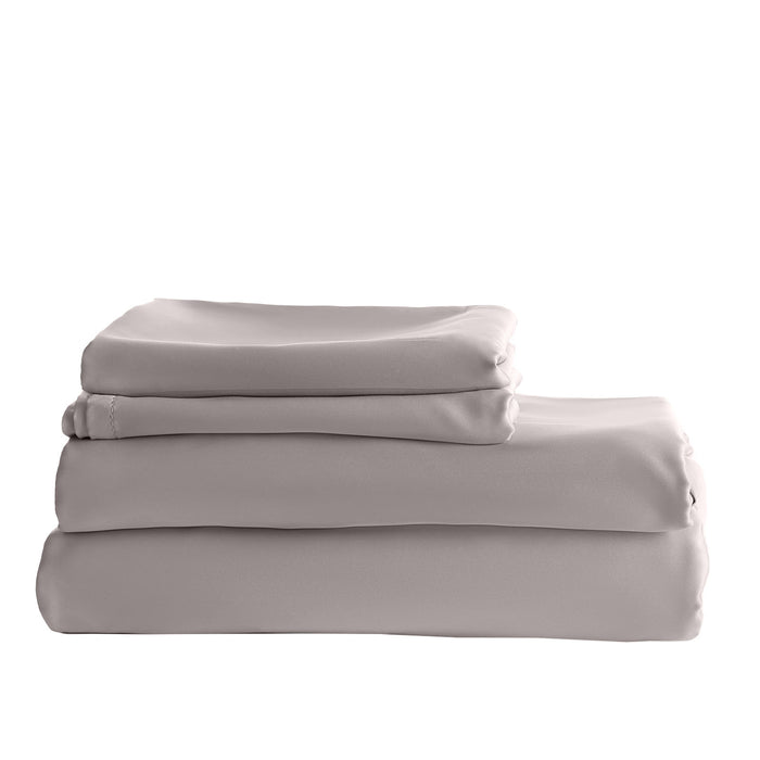 King Size - Balmain 1000Tc Bamboo Cotton Quilt Cover Sets - Dove
