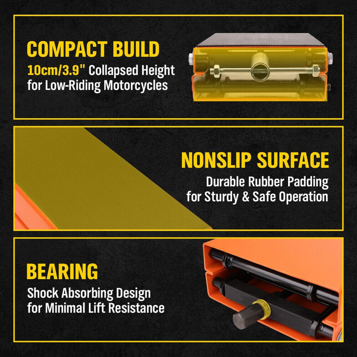 205kg Motorcycle Motorbike Lift Jack Stand Hoist Repair