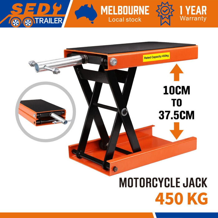 205kg Motorcycle Motorbike Lift Jack Stand Hoist Repair Work