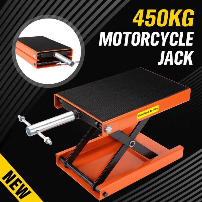 205kg Motorcycle Motorbike Lift Jack Stand Hoist Repair Work