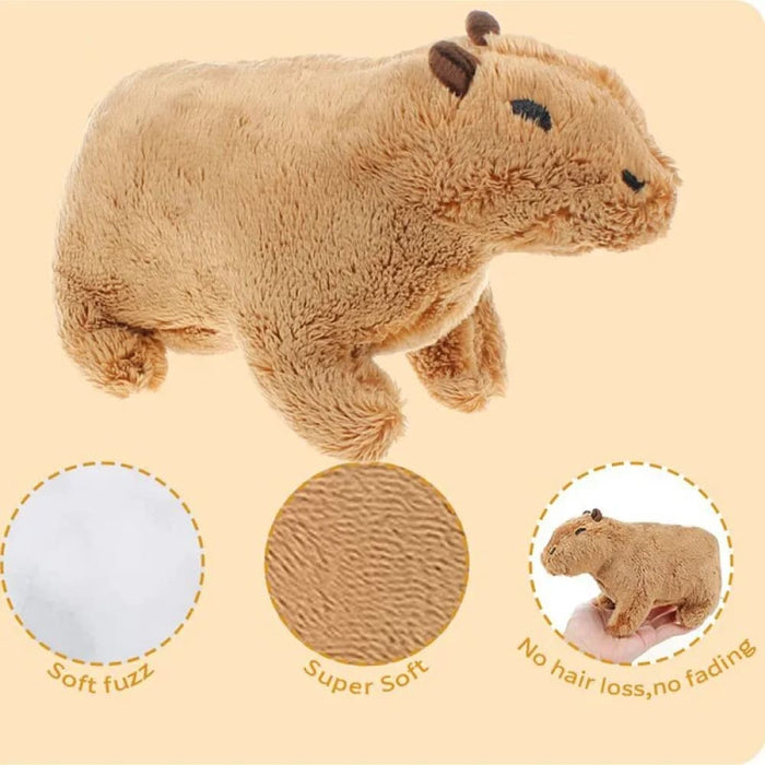 20cm Fluffty Capybara Plush Doll Soft And Cute Stuffed