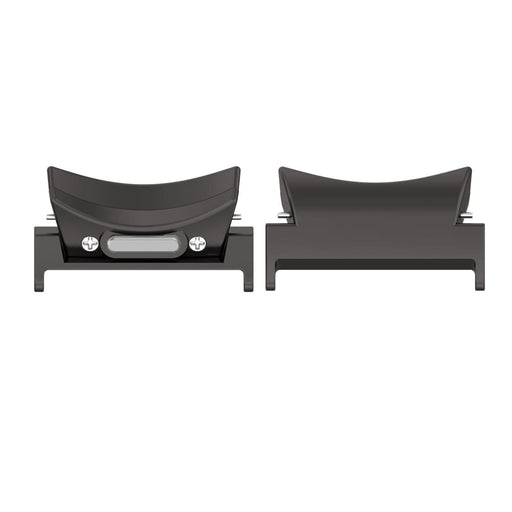 20mm 1 Pair Button Style Curved Metal Watch Band Connector