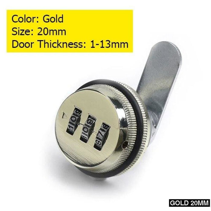 20mm 30mm Combination Zinc Alloy Password Locks Security