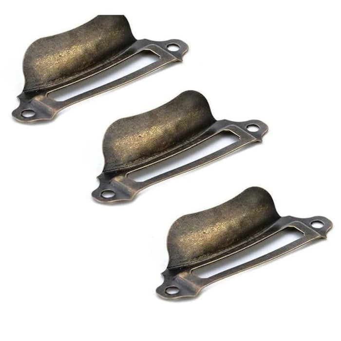 20pcs Antique Box Label Handles Retro Pull Frame Handle Name