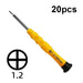 20pcs Mini Screwdriver Anti Slip Mobile Phone Disassembly