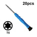 20pcs Mini Screwdriver Anti Slip Mobile Phone Disassembly