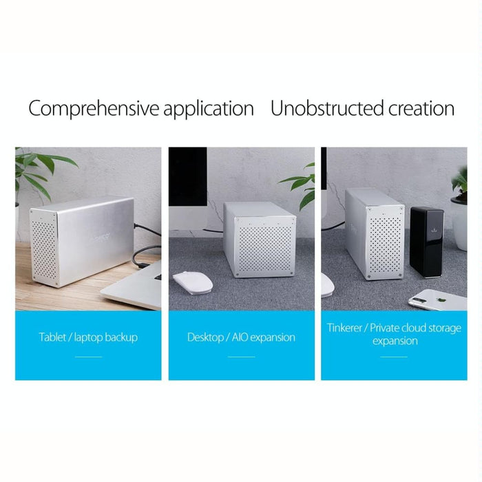 20tb Usb 3.0 Dual Bay Hdd/ssd Enclosure With Raid