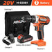20v Cordless Drill With 40n.m Torque And Keyless Chuck