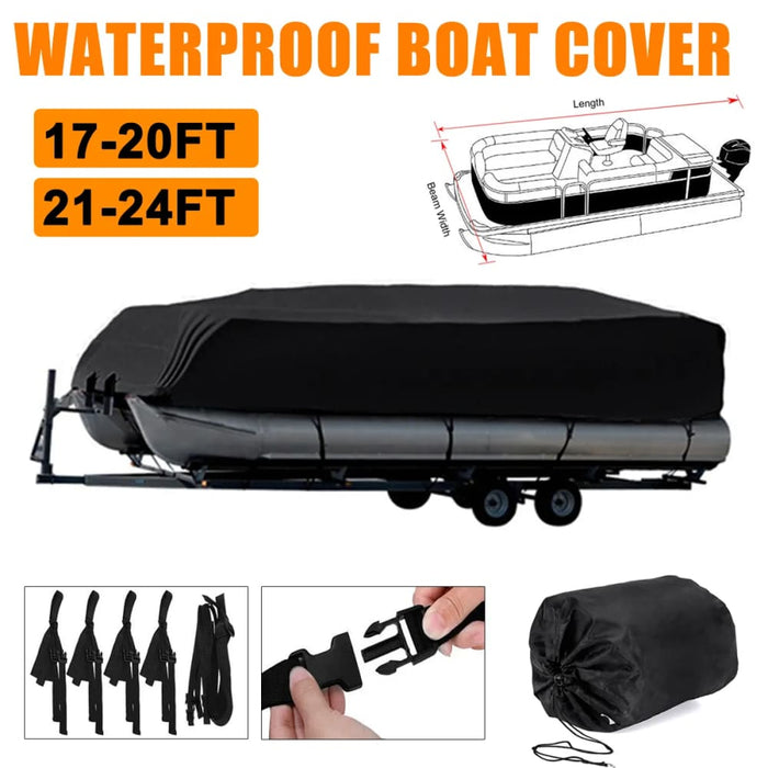 210d Trailerable Pontoon Boat Cover