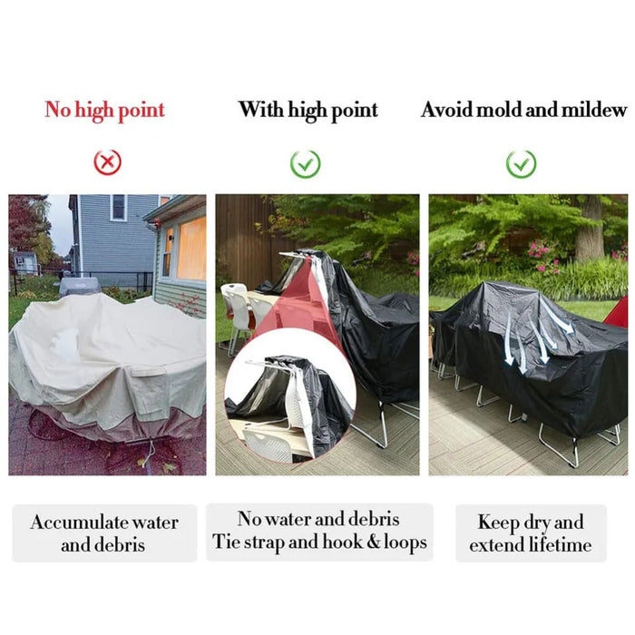 210d Waterproof Outdoor Patio Garden Furniture Covers Rain