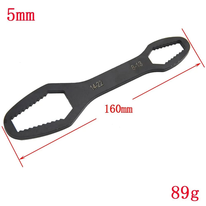 22 Piece Double End Box Wrench Set With Hexagon Design