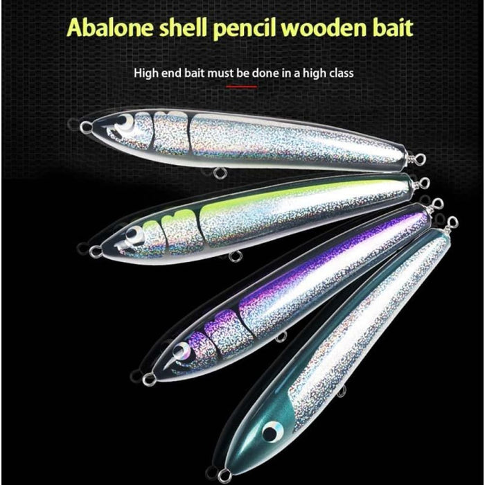 22cm Handmade Floating Wooden Pencil Bait For Deep Sea