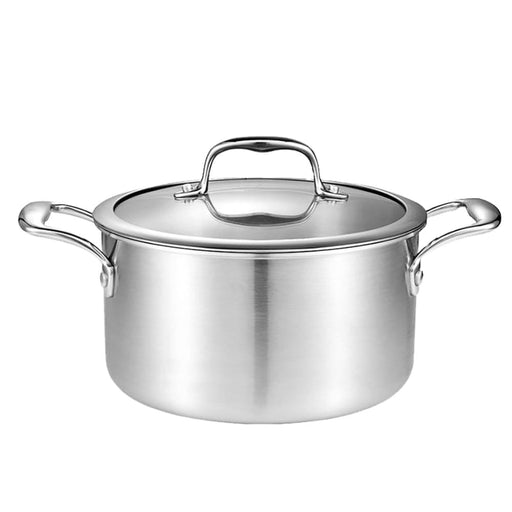 22cm Stainless Steel Soup Pot Stock Cooking Stockpot Heavy