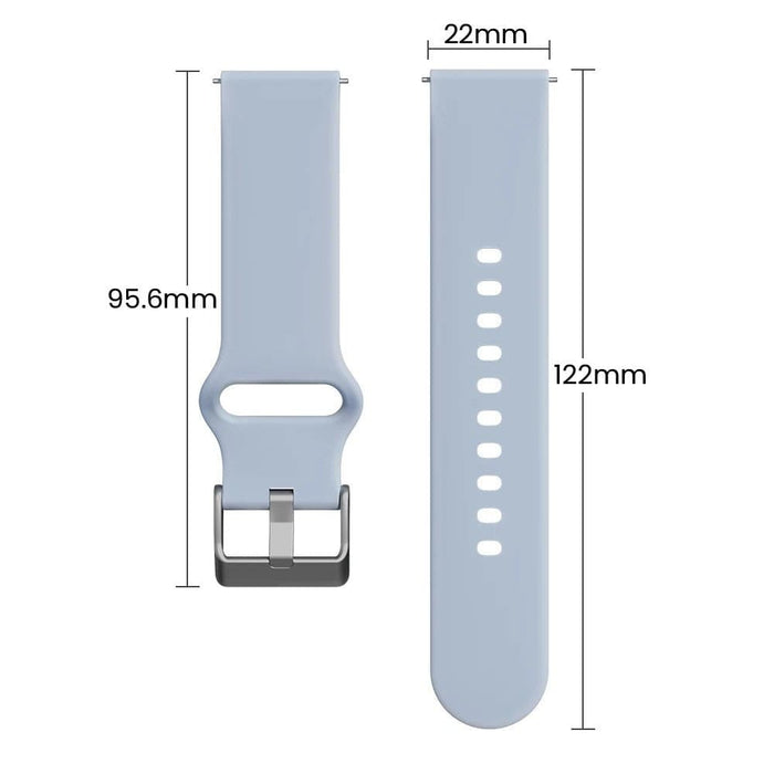 22mm Silicone Watch Strap Suitable For Solar Plus Rt3 Smart