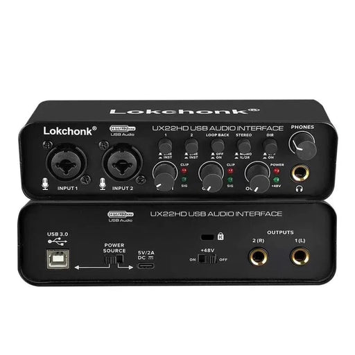 24 Bit Audio Interface For Live Recording And Podcasting