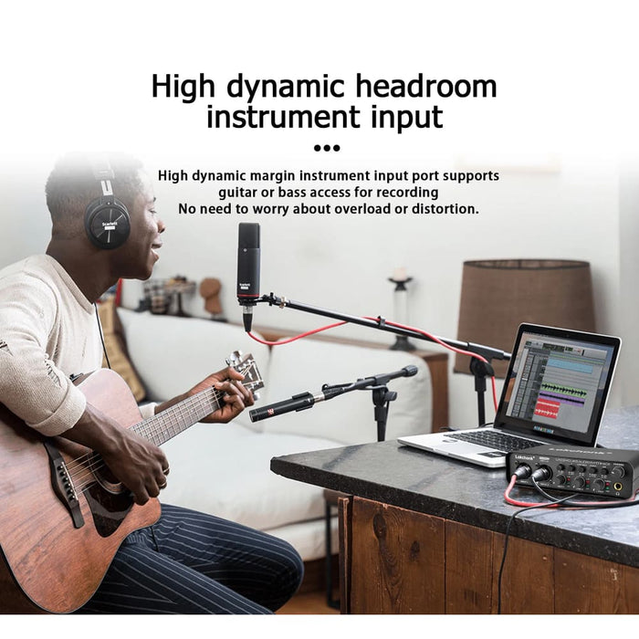 24 Bit Audio Interface For Live Recording And Podcasting