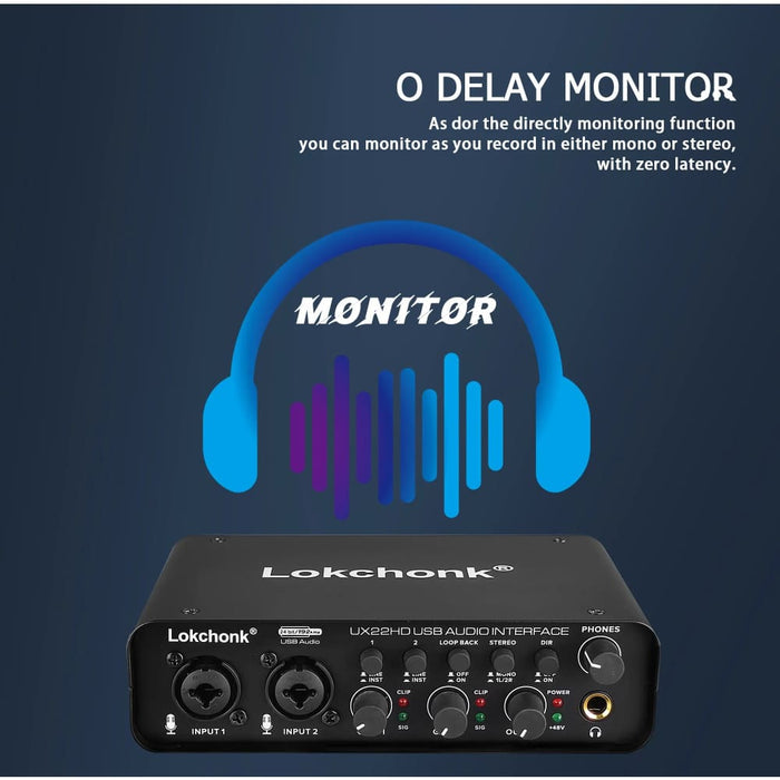 24 Bit Audio Interface For Live Recording And Podcasting