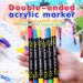 24 Dual Tip Acrylic Paint Pens for Diy Crafts Colours