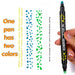 24 Dual Tip Acrylic Paint Pens for Diy Crafts Colours