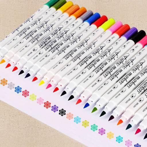 24 Dual Tip Fabric Markers for t Shirts Clothes Sneakers