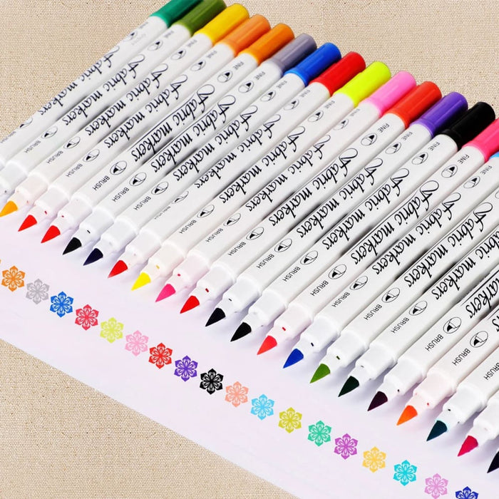 24 Dual Tip Fabric Markers for t Shirts Clothes Sneakers