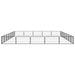 24-panel Dog Playpen Black 100x50 Cm Powder-coated Steel