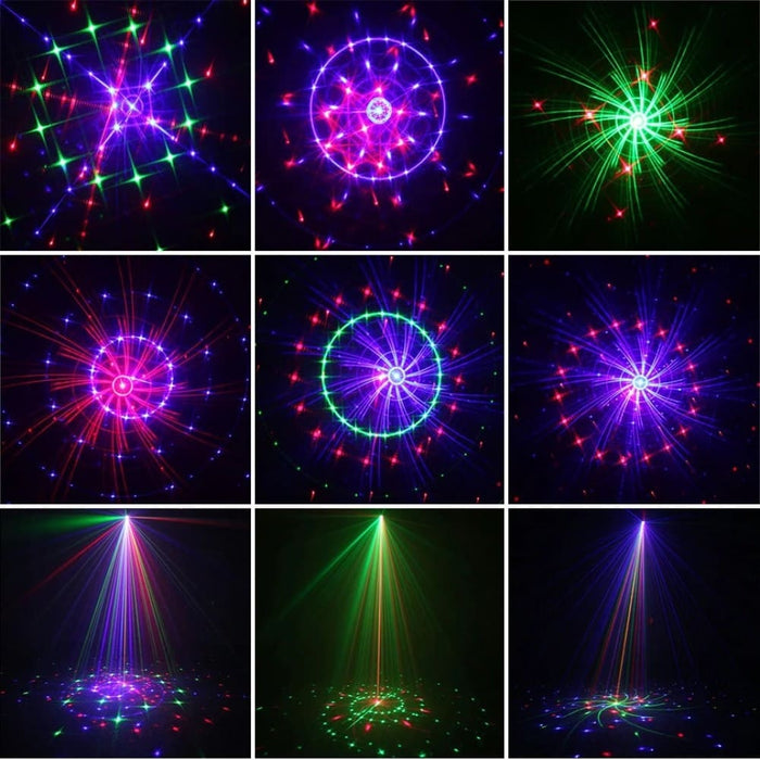 24 Patterns Red Green Blue Outdoor Motion Static Laser