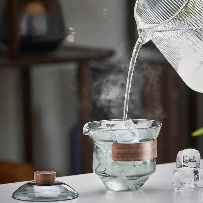 240ml Gaiwan Cup And Bamboo Tea Tray Set