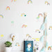 24pcs Set Colourful Cute Rainbow And Clouds Wall Stickers