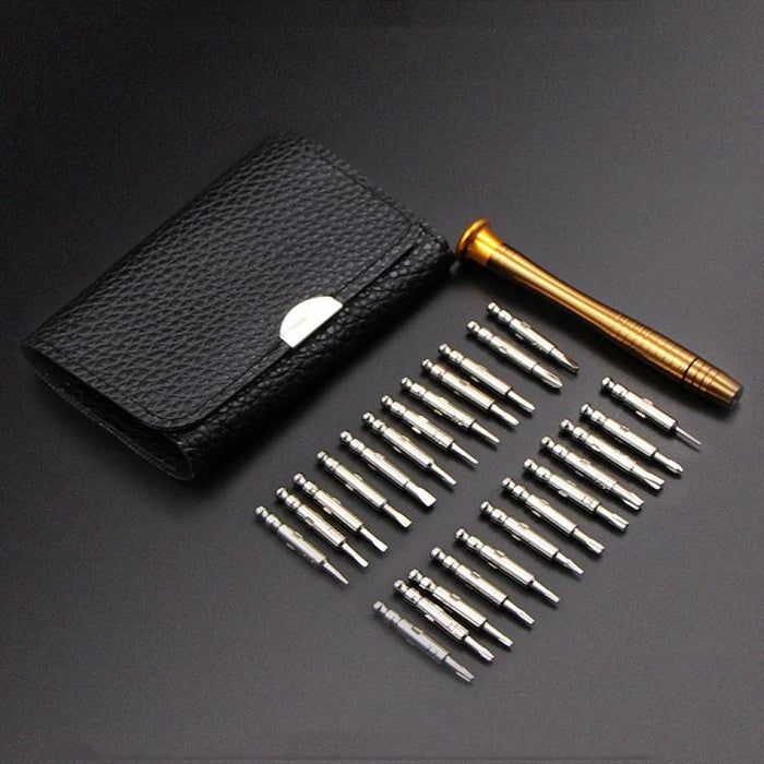 25 In 1 Multi Purpose Leather Case Manual Screwdriver Batch