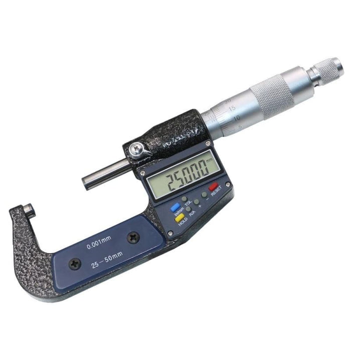 25-50mm Electronic Digital Micrometer Resolution 0.001mm