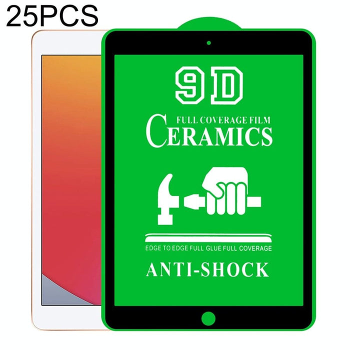 25 Pcs 9d Full Screen Glue Ceramic Film For Ipad 10.2 2021