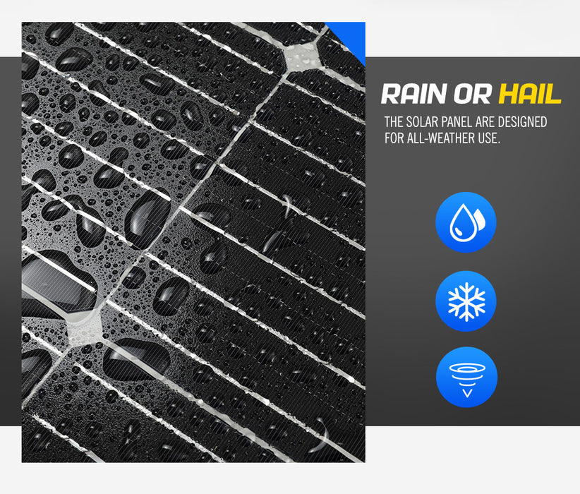 250W Solar Panel Kit Mono 12V Caravan Battery Home Charging