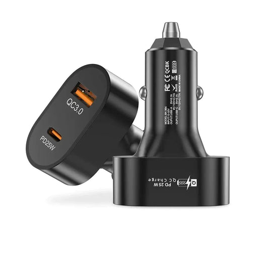 25w Usb Pd Car Charger for Iphone 14 Samsung Xiaomi Fast
