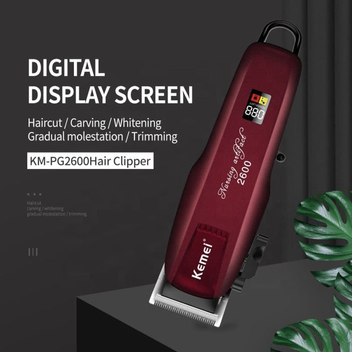Km-2600pg Magic Hair Clipper Cordless Powerful Haircut Top