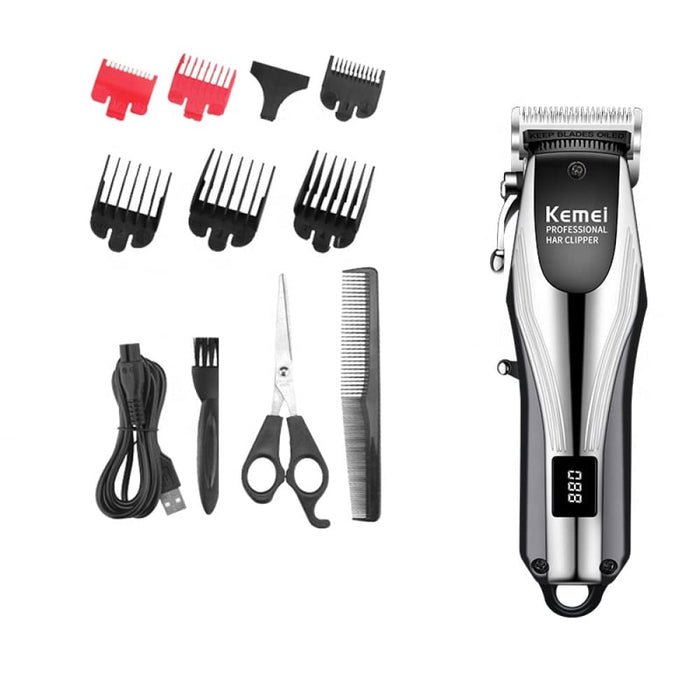 Km-2619 Professional Cordless Hair Clipper Rechargeable Men