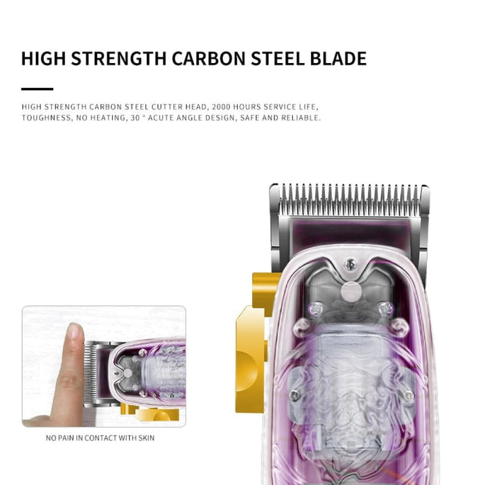 2707 New Transparent Cover Hair Clippers Barber Shop Usb