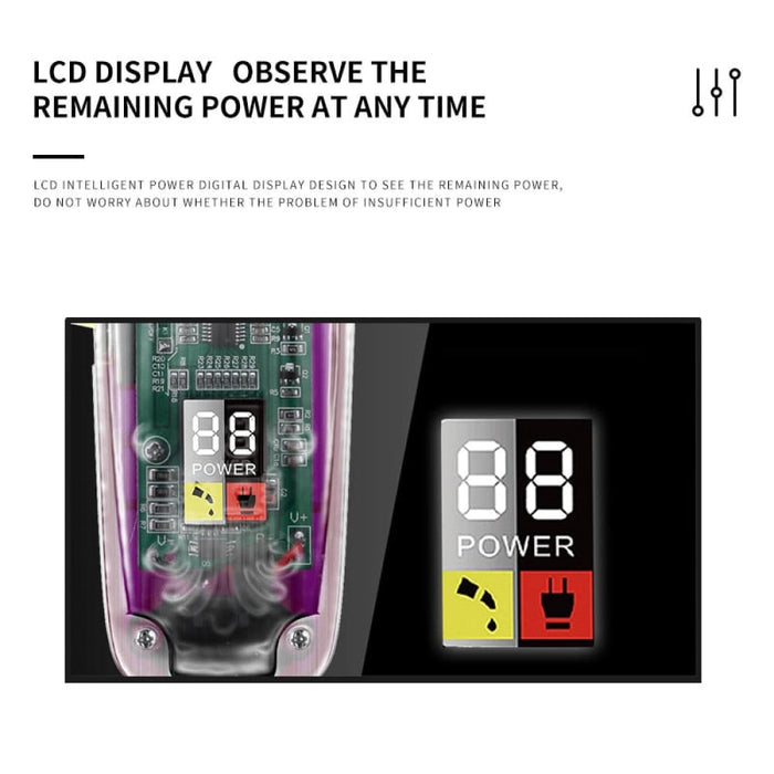 2707 New Transparent Cover Hair Clippers Barber Shop Usb