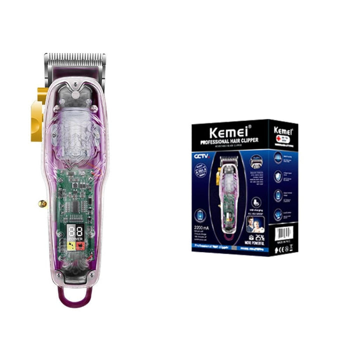 2707 New Transparent Cover Hair Clippers Barber Shop Usb