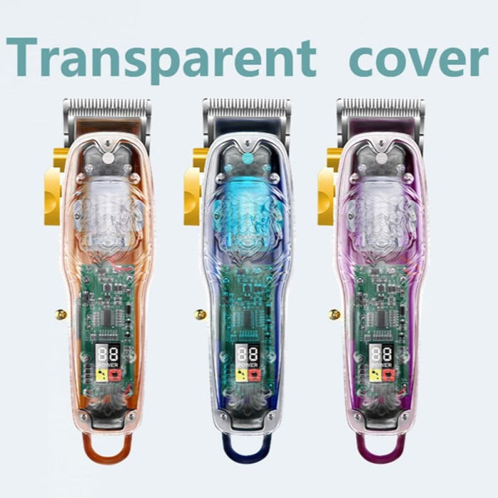 2707 New Transparent Cover Hair Clippers Barber Shop Usb